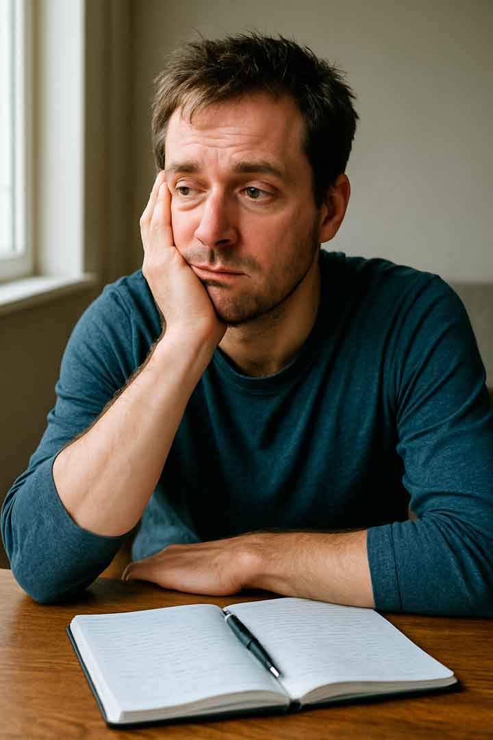 Adulto realizando avaliação neuropsicológica para TDAH